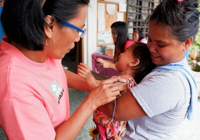 Gesundheitskraft wurde auf den Philippinen ausgebildet